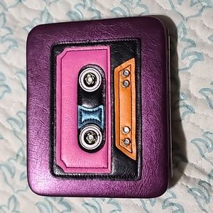 Nostalgic Retro Leather Cassette Tape Wallet